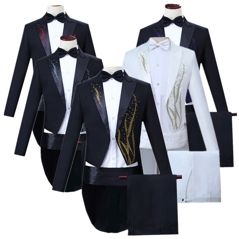 Men'S Dress Pants Fashion - 패션 단순한 남자 턱시도 정장 가수