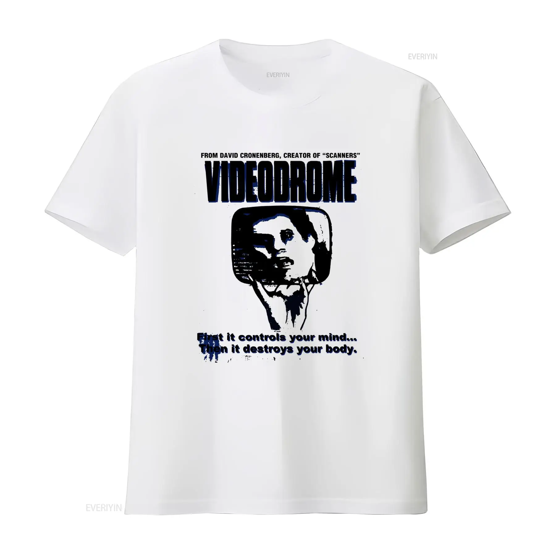 Mens Fashion In The 80S - VIDEODROME T 셔츠 80년대 펑크 호러