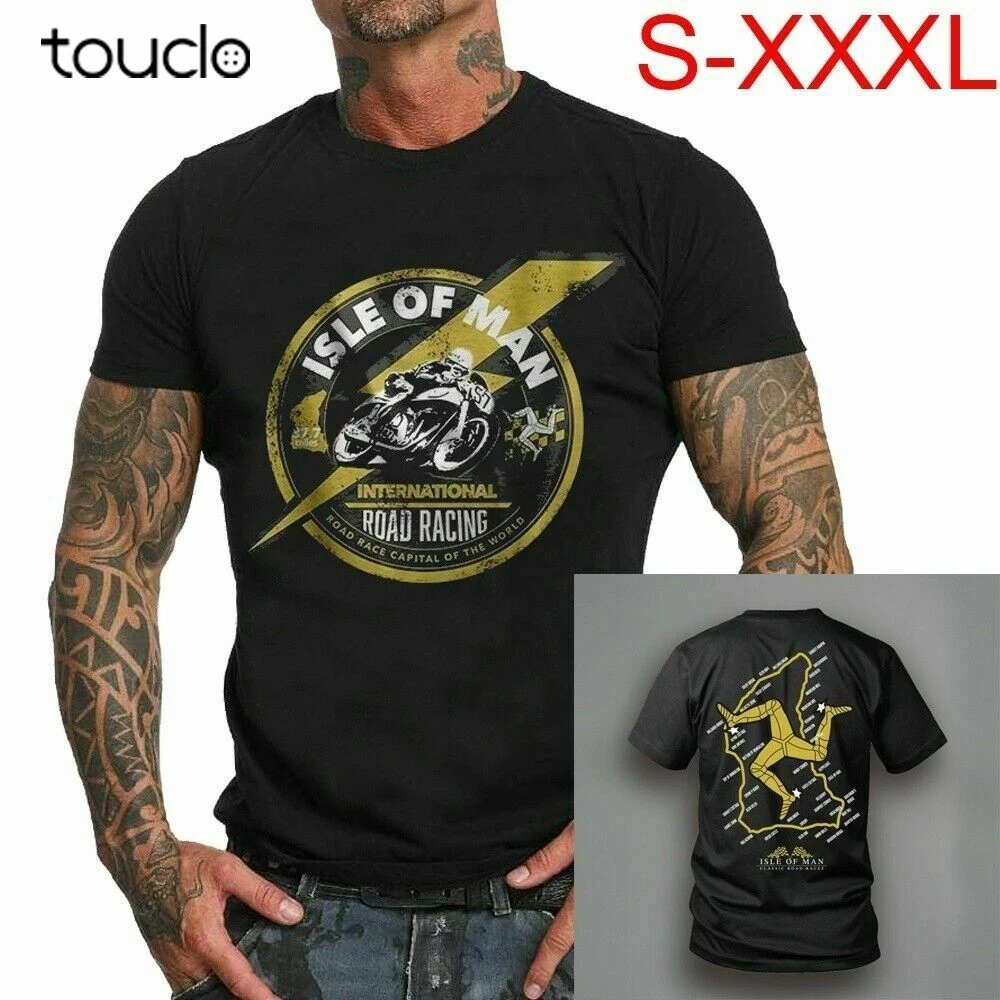 Men'S Fashion Oversized T Shirt - Isle of Man 클래식 Tt 빈티지