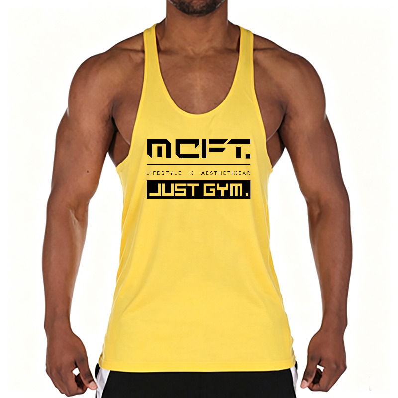 Muscle Tee Workout - 러닝맨 코튼 짐 베스트 탱크탑 워크아웃