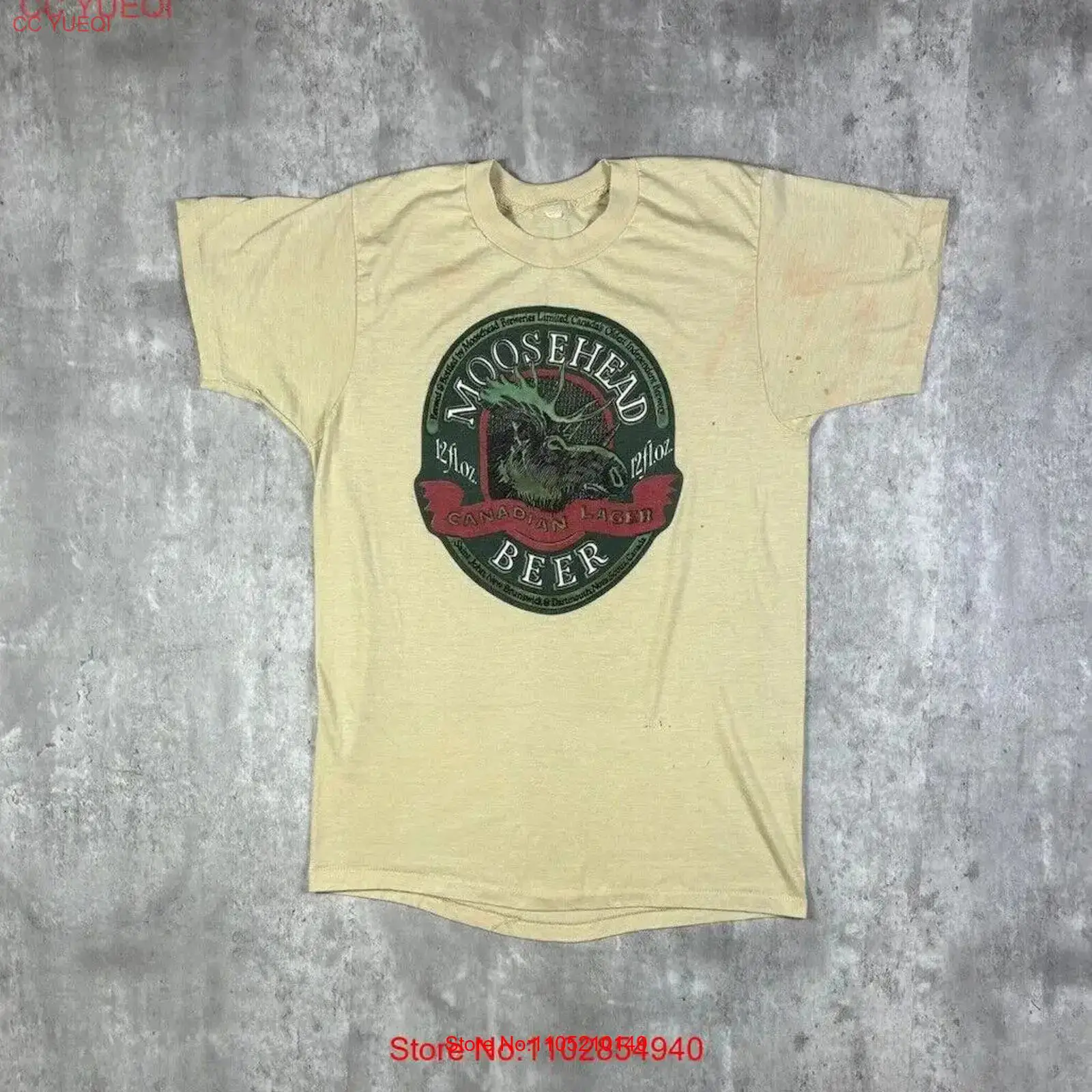 Mens Fashion In The 80S - 빈티지 80년대 무스헤드 맥주 티셔츠 사이즈
