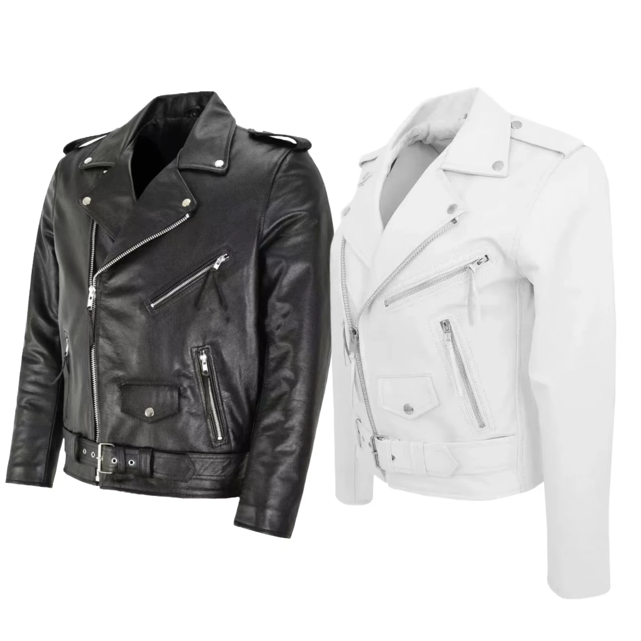 Men'S Fashion Leather Jacket - 남성 패션 가죽 재킷 슬림핏 스탠드