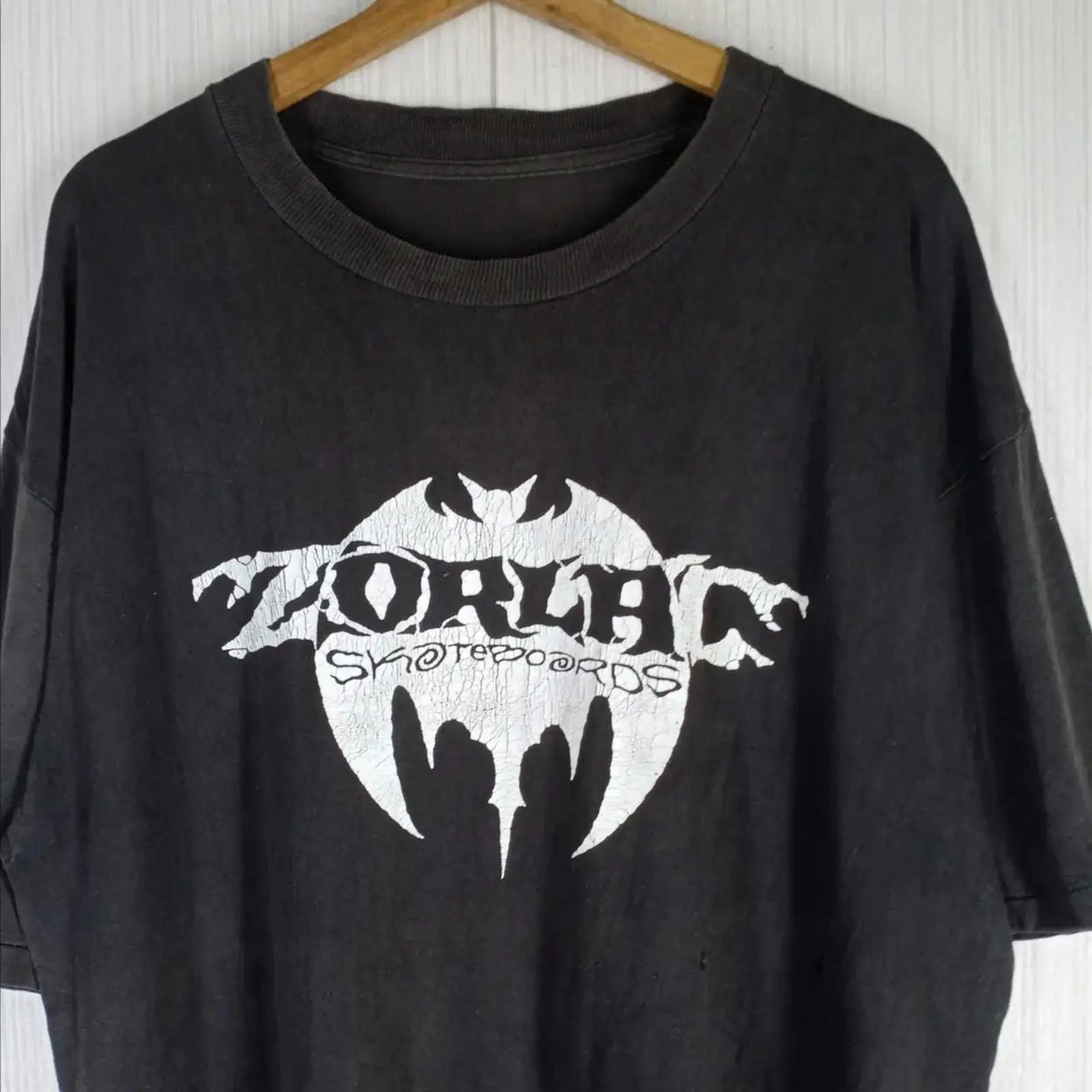 Mens Fashion In The 80S - 빈티지 80년대 Zorlac 스케이트보드 티셔츠 빅