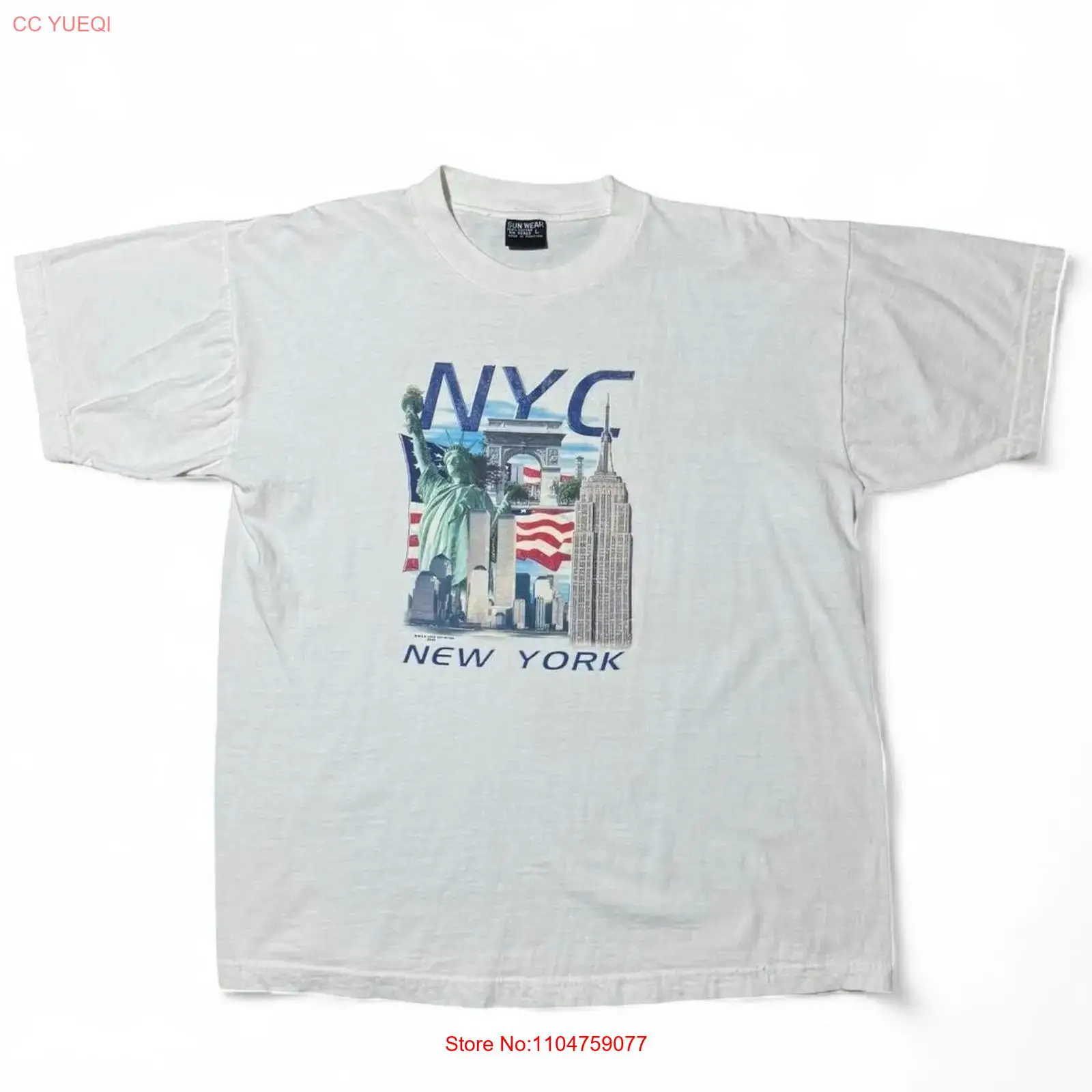 Men'S Fashion New York - 빈티지 Y2K 뉴욕 기념품 트윈 타워