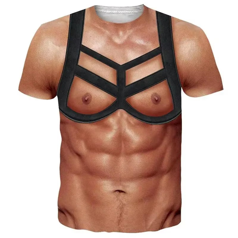 Muscle Tee Workout - 2026 재미있는 근육 몸매 3D 프린팅
