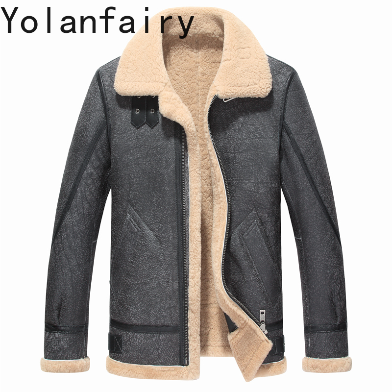 YOLANFAIRY 남성용 진짜 가죽 재킷 겨울 따뜻한 - Men'S Fashion Leather Jacket 리뷰 및 가격