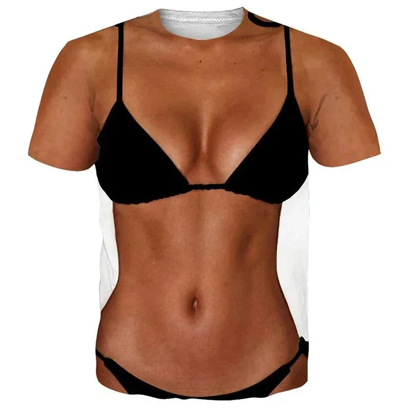2024 재미있는 근육 바디 3D 프린트 티셔츠, 남성 - Muscle Tee Workout 리뷰 및 가격