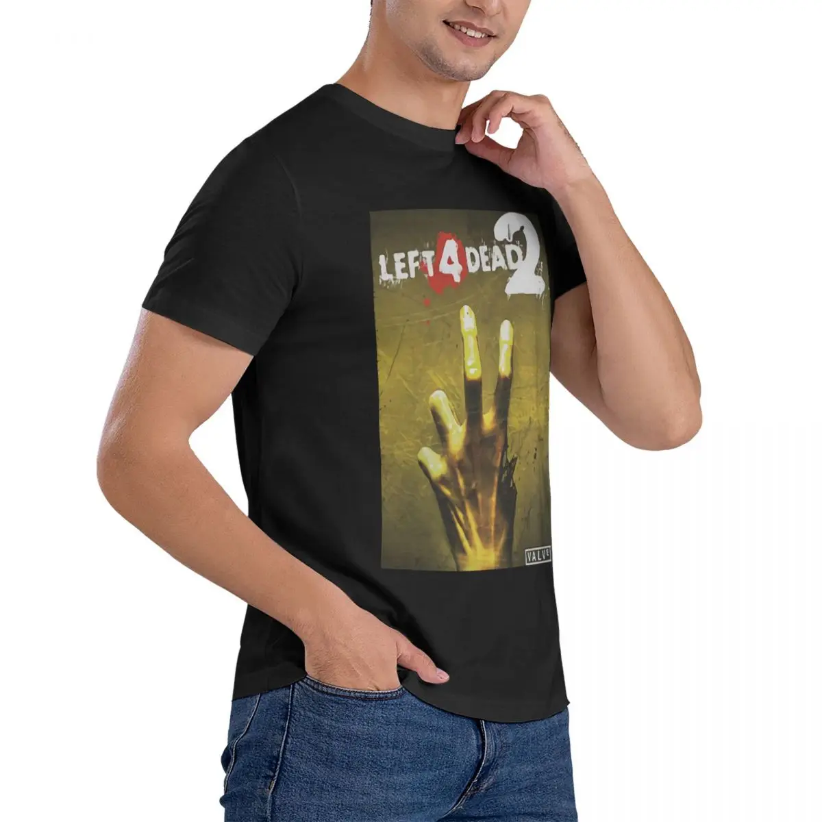 남성용 레프트 4 데드 2 티셔츠, 캐주얼 반팔 티셔츠 - Men'S Fashion Oversized T Shirt 리뷰 및 가격