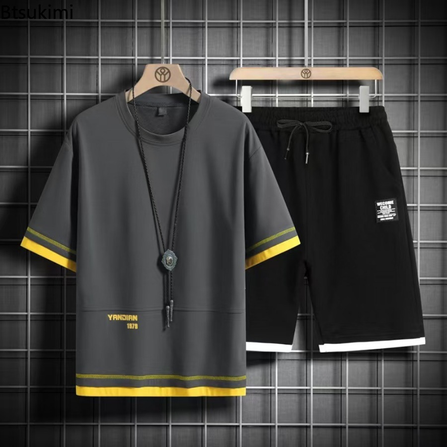 2026 여름 운동복 남성 패션 컬러 블로킹 반팔 티셔 - Men'S Fashion Oversized T Shirt 리뷰 및 가격