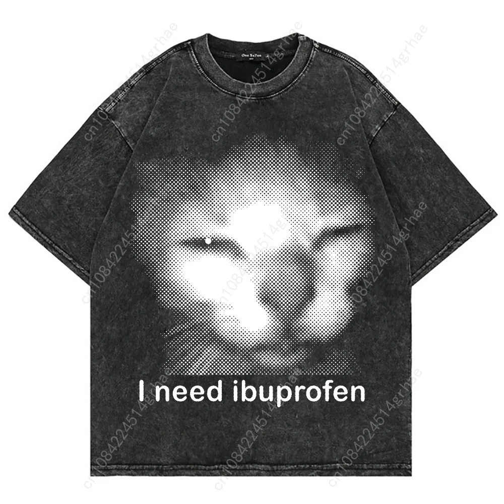 100% 코튼 빈티지 워싱 Y2K 재미있는 고양이 미e - Men'S Fashion Oversized T Shirt 리뷰 및 가격