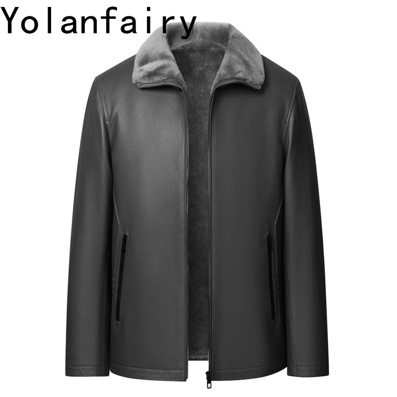 YOLANFAIRY 고급 소가죽 정품 가죽 재킷 남성용 - Men'S Fashion Leather Jacket 리뷰 및 가격
