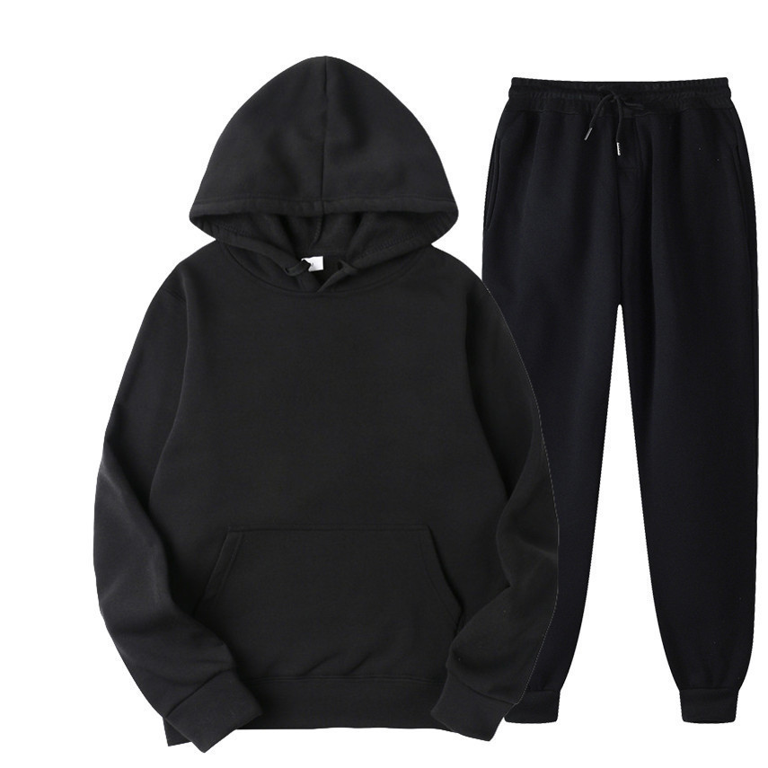 남성용 가을 겨울 신상 솔리드 컬러 후드티+팬츠 투피스 - Men'S Fashion News 리뷰 및 가격