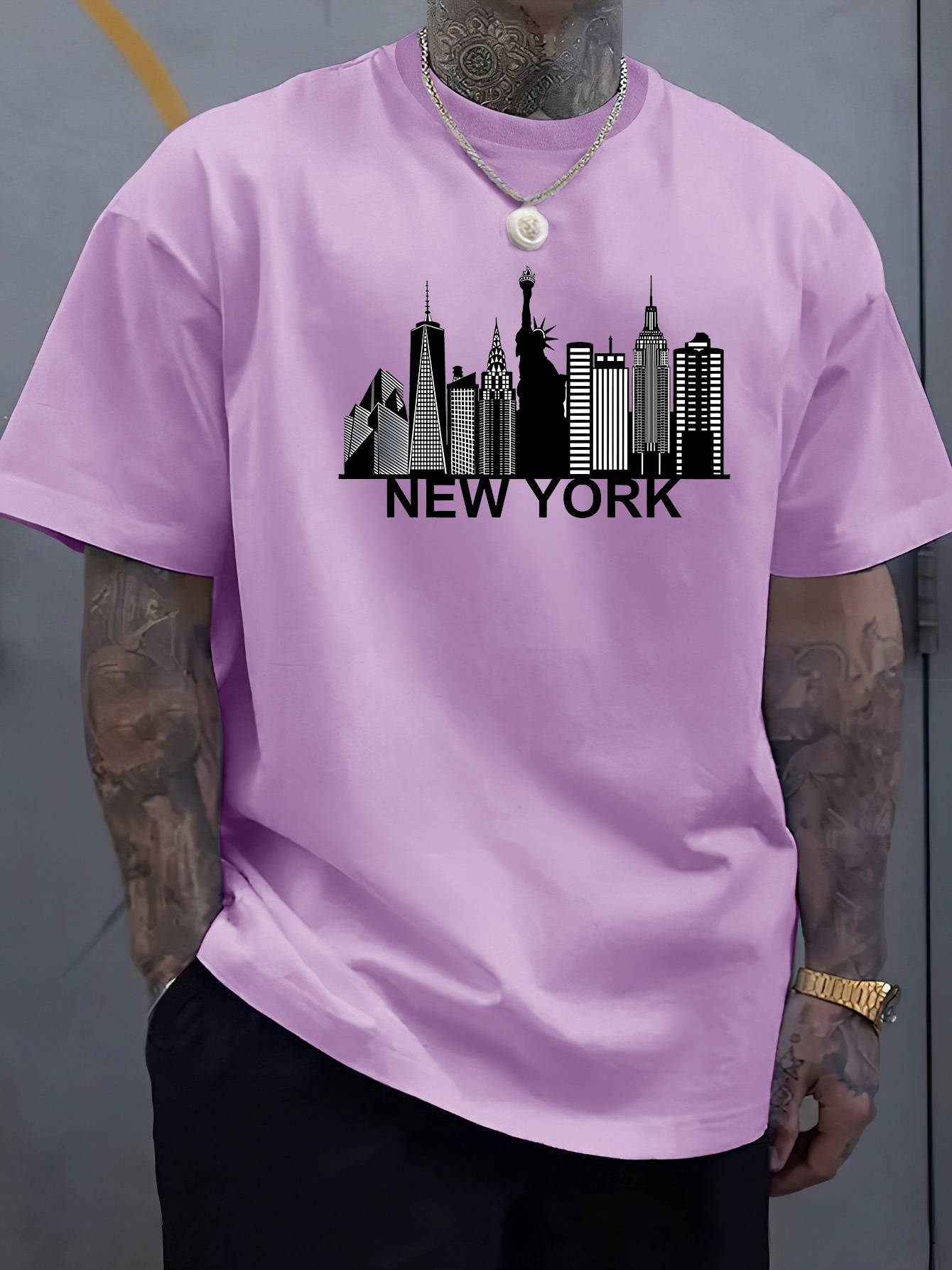 면 소재 남성용 뉴욕 시티 패턴 프린트 패셔너블 캐주얼 - Men'S Fashion New York 리뷰 및 가격