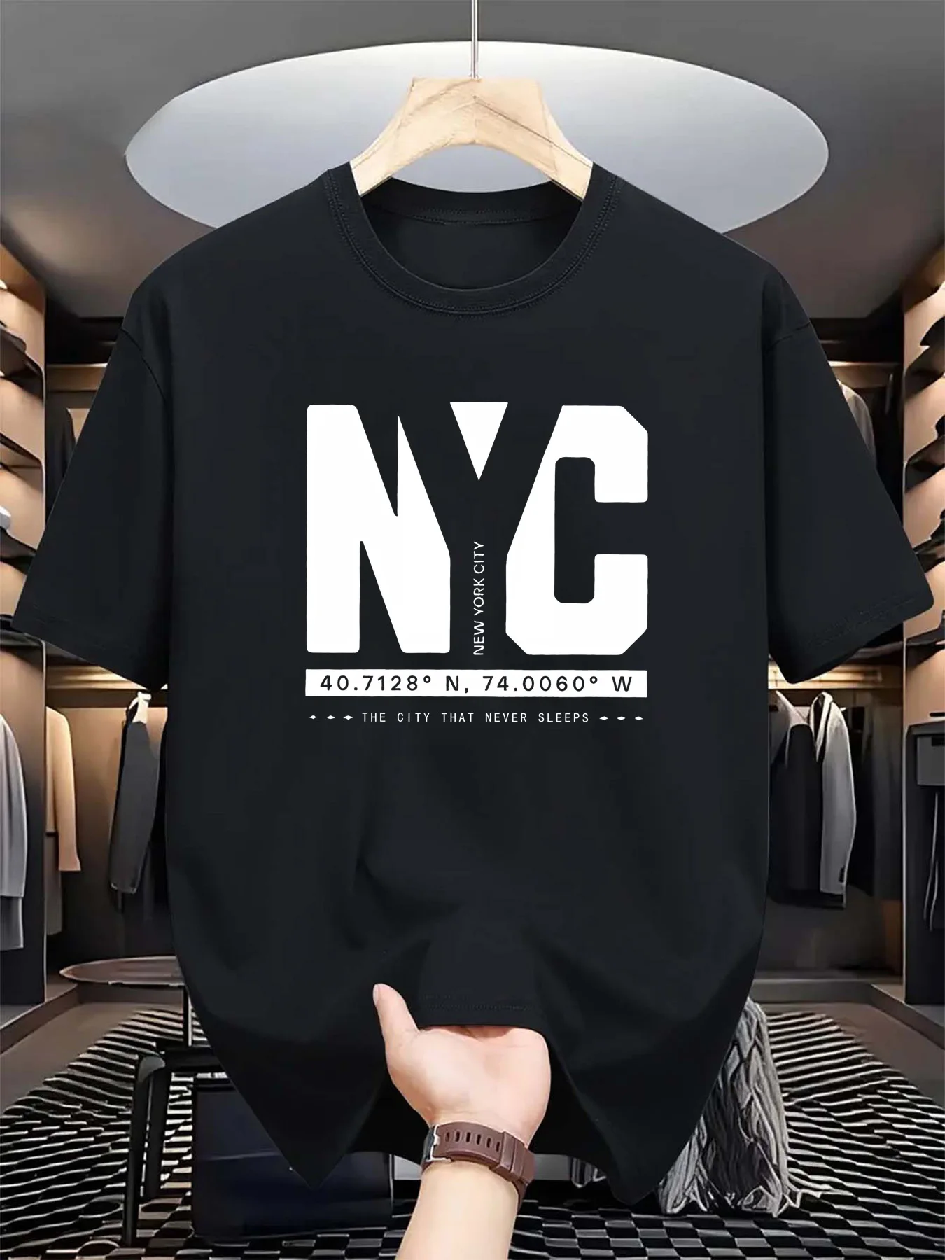남성 여름 패션 트렌드 캐주얼 루즈핏 뉴욕 패턴 프린트 - Men'S Fashion New York 리뷰 및 가격