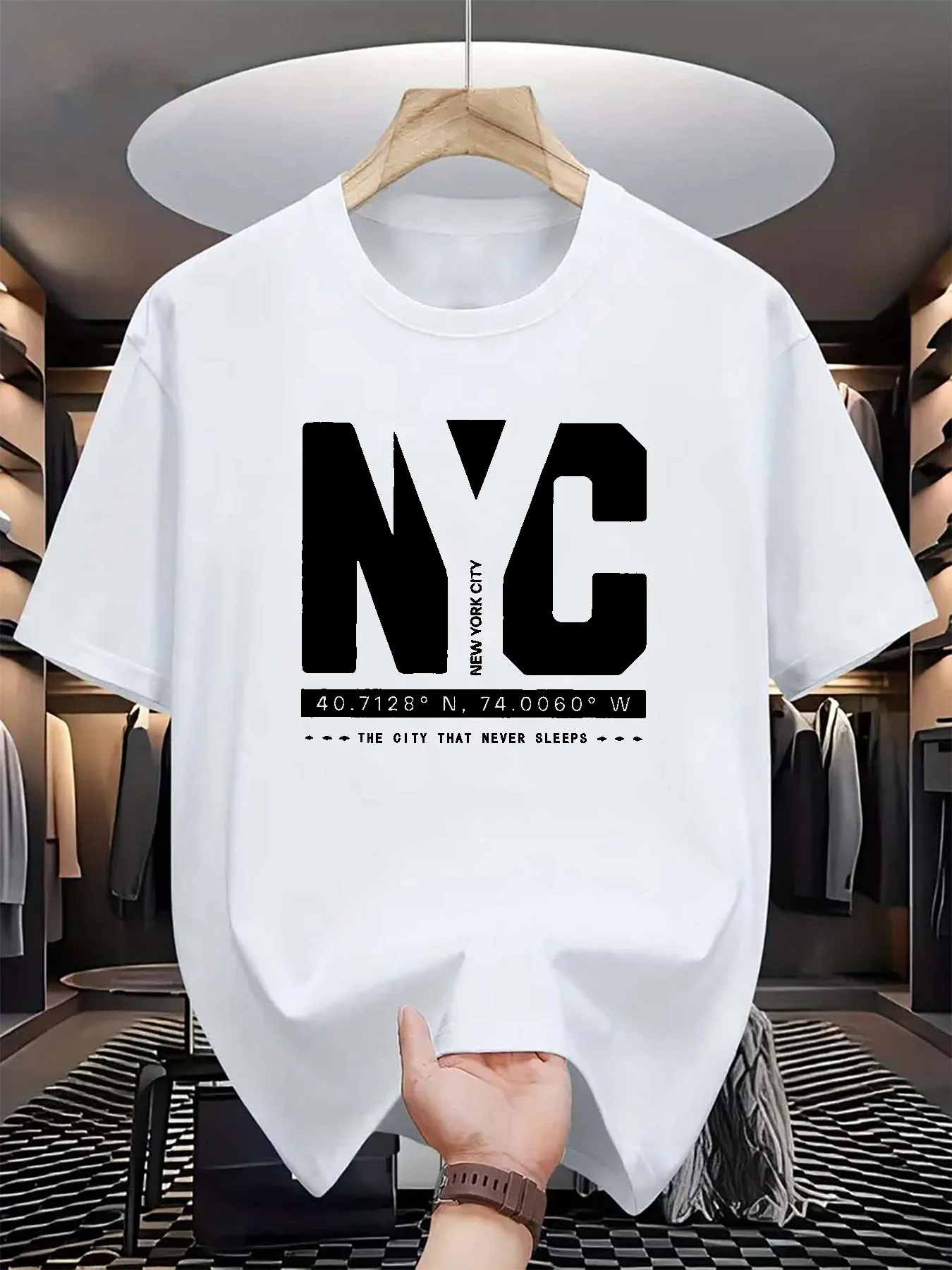 남성 여름 패션 트렌드 캐주얼 루즈핏 뉴욕 패턴 프린트 - Men'S Fashion New York 리뷰 및 가격