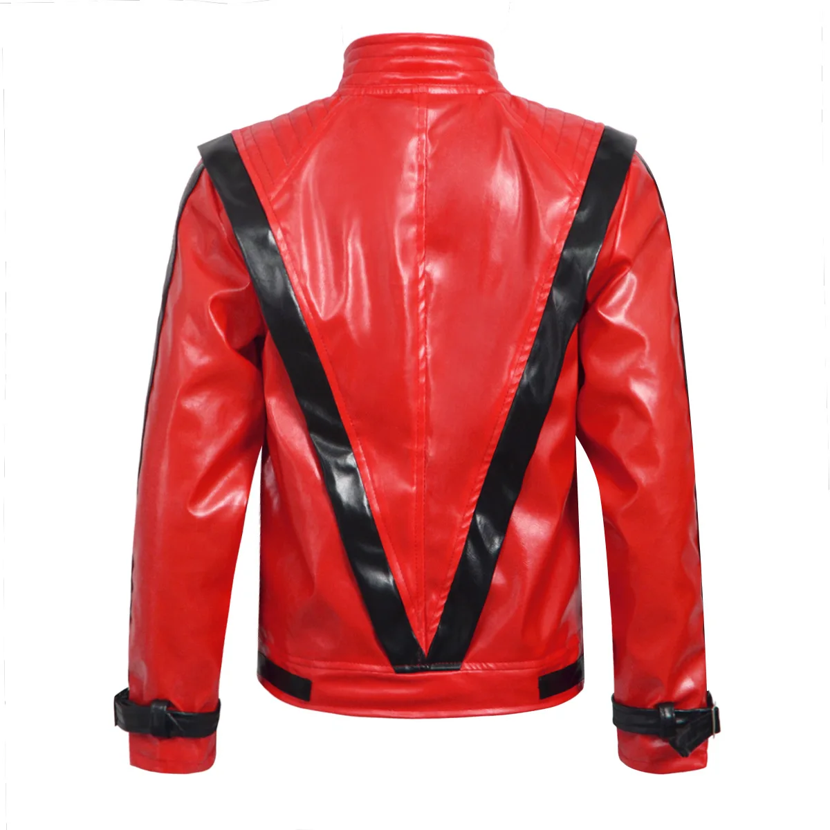 마이클 잭슨 스릴러 무서운 코스튬 레드 가죽 재킷 여성 - Men'S Fashion Leather Jacket 리뷰 및 가격