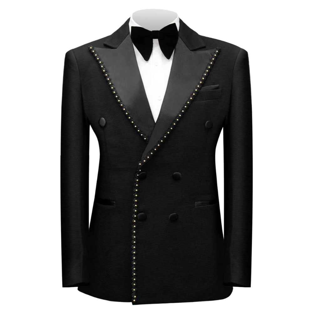 남성용 더블 브레스티드 비즈 장식 정장 2피스 웨딩 신 - Men'S Dress Pants Fashion 리뷰 및 가격