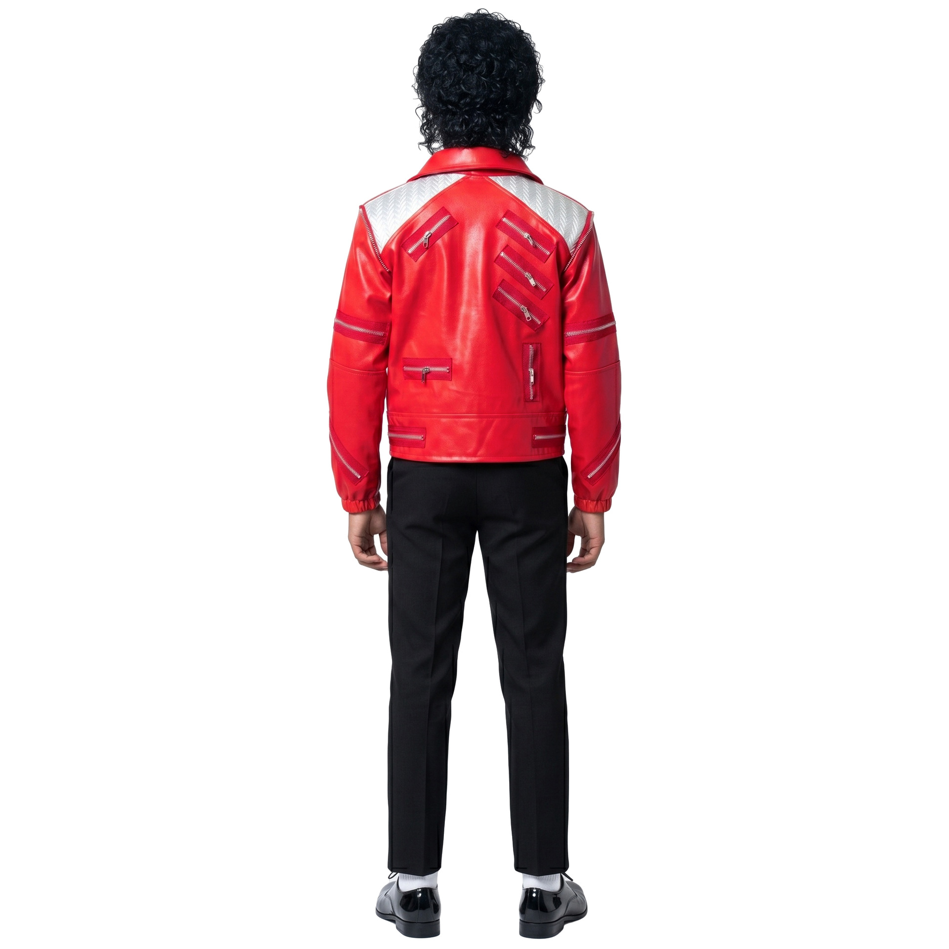 80년대 레트로 팝스타 의상 마이클 잭슨 스타일 비트  - Men'S Fashion Leather Jacket 리뷰 및 가격