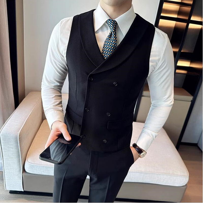 (조끼+바지) 남성 더블브레스트 수트 조끼 2피스 세트 - Men'S Dress Pants Fashion 리뷰 및 가격