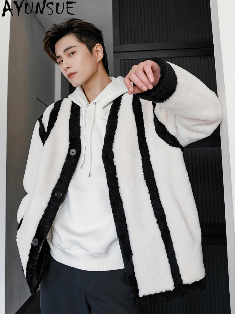 AYUNSUE 새로운 패션 리얼 모피 코트 남자 정품  - Men'S Fashion Leather Jacket 리뷰 및 가격