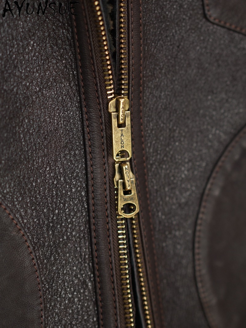 AYUNSUE 100% 천연 모피 코트 남성 하이 엔드 - Men'S Fashion Leather Jacket 리뷰 및 가격