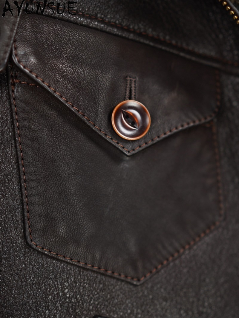 AYUNSUE 100% 천연 모피 코트 남성 하이 엔드 - Men'S Fashion Leather Jacket 리뷰 및 가격