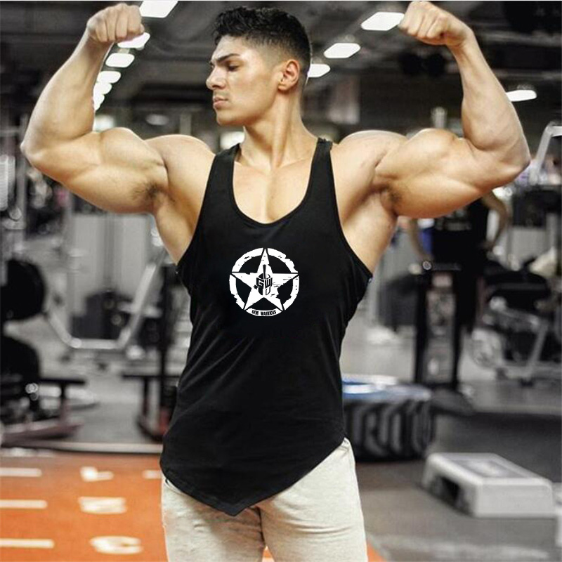 체육관 보디 빌딩 근육 셔츠 여름 민소매 코튼 통기성  - Muscle Tee Workout 리뷰 및 가격